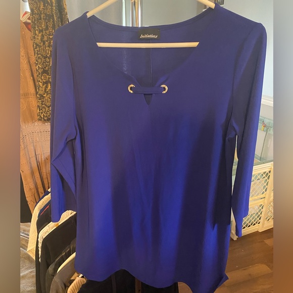 Initiatives Blouse With Gem Lace Front - Picture 2 of 4